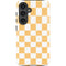 Yellow and White Checkerboard Galaxy S24 Impact Case